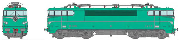 REE Modeles MB-140 - French Electric Locomotive Class BB 16005 original green liveral model, STRASBOURG depot, Era III -